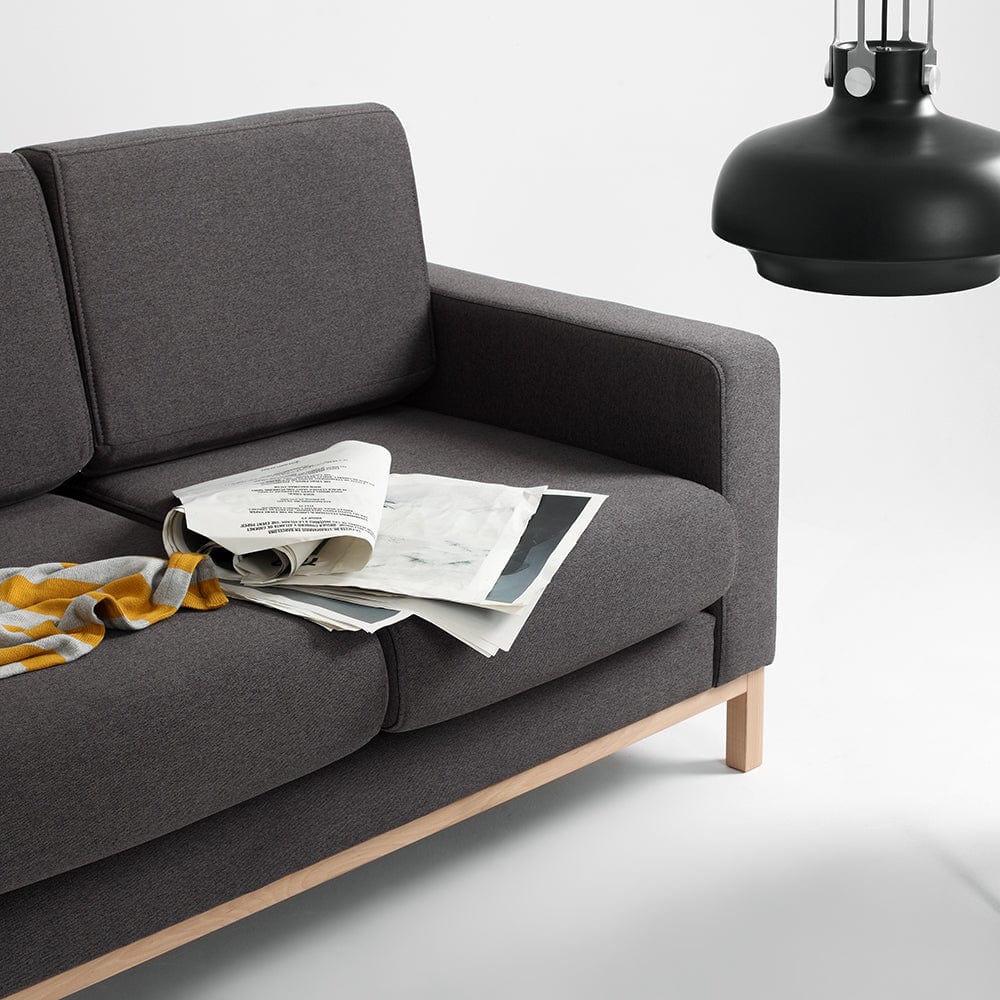 Customform Divano 2 posti in tessuto Scandic Antracite