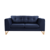 Customform Divano 2 posti in tessuto Willy Blu