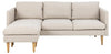 Actona Divano Angolare universale 3 posti, in tessuto Milly Beige