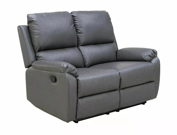 Signal Divano Reclinabile 2 posti in ecopelle Spencer 2 Buffalo Grigio
