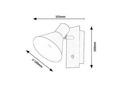 RabaLux Faretto da soffitto Alvaro 3157 Nero