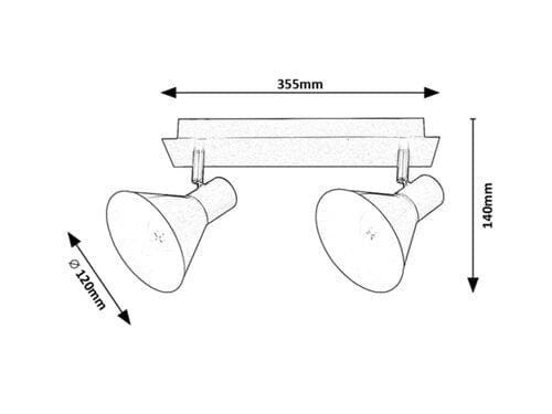 RabaLux Faretto da soffitto Alvaro 3158 Nero