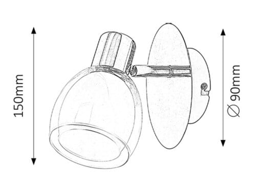 RabaLux Faretto da soffitto Dave 6835 Cromo