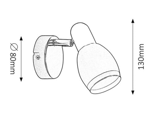 RabaLux Faretto da soffitto Elite 6060 Cromo