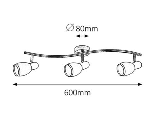 RabaLux Faretto da soffitto Elite 6062 Cromo