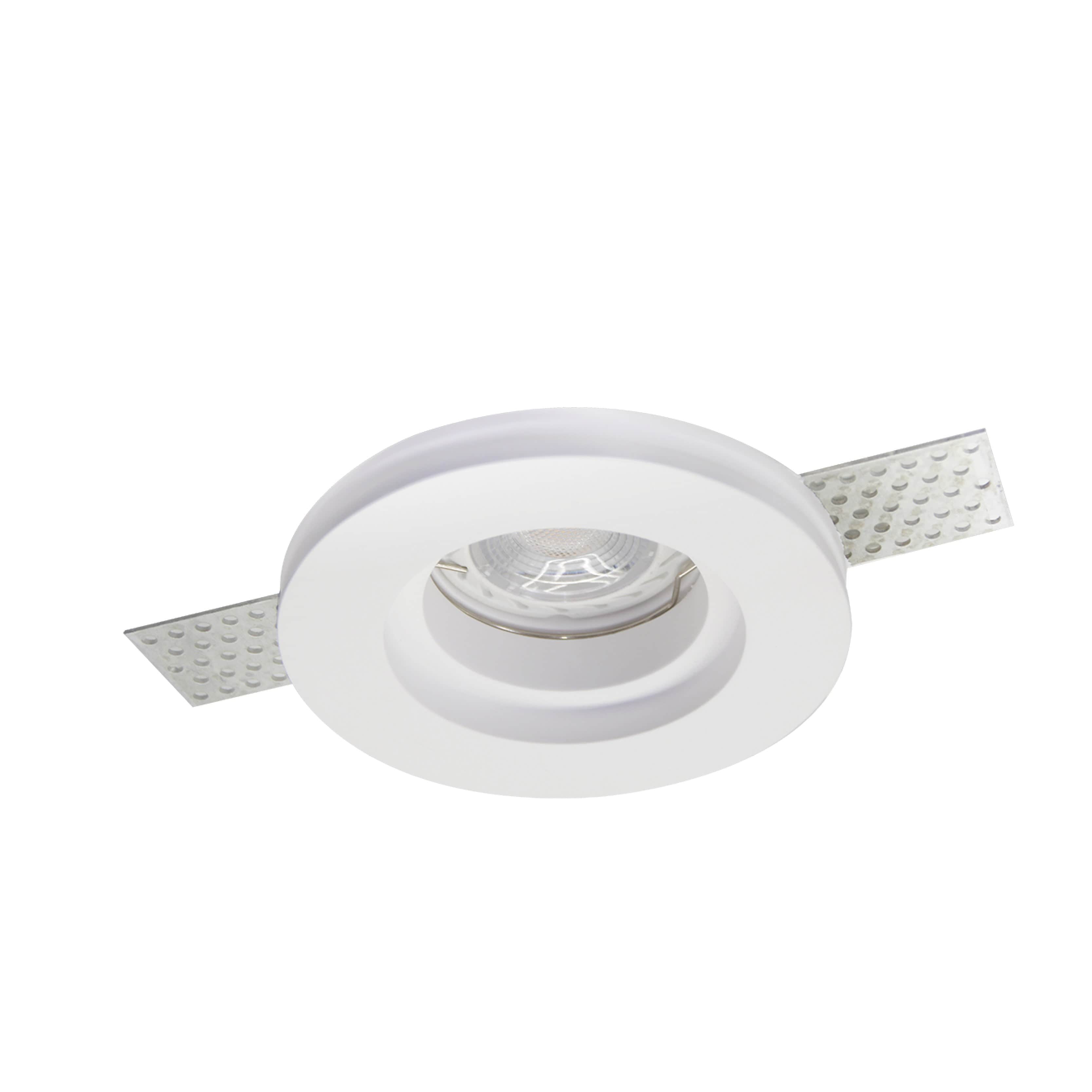 Azzarddo Faretto da soffitto Hera Gips Round AZ3464 Bianco