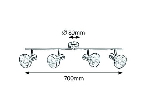 RabaLux Faretto da soffitto Holly 5550 Oro