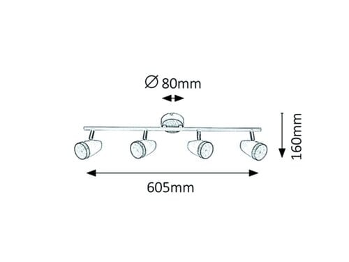 RabaLux Faretto da soffitto Karen 5567 Bianco