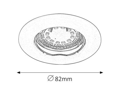 RabaLux Faretto da soffitto Lite 1047 Cromo