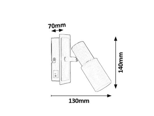 RabaLux Faretto da soffitto Logan 6096 Cromo