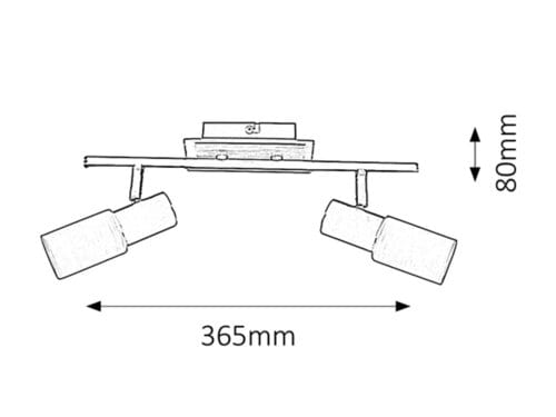 RabaLux Faretto da soffitto Logan 6097 Cromo