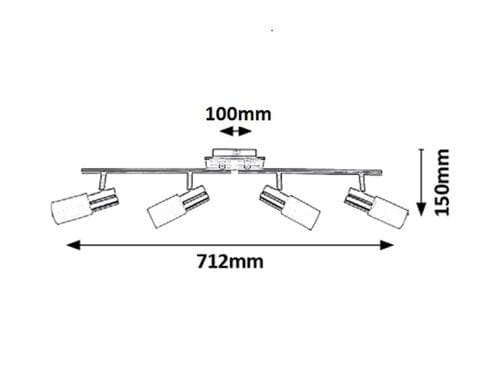 RabaLux Faretto da soffitto Logan 6099 Cromo