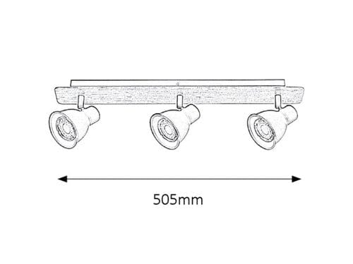 RabaLux Faretto da soffitto Mac 5904 Faggio