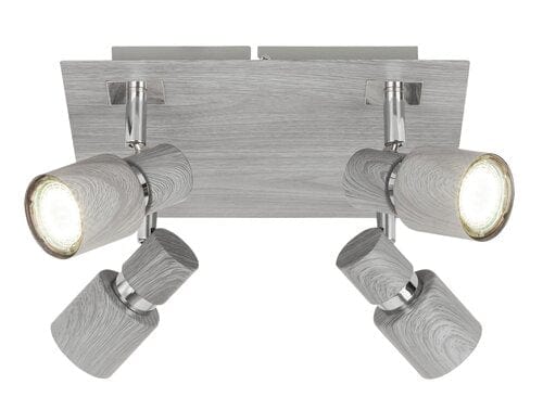 RabaLux Faretto da soffitto Merkur 6128 Grigio