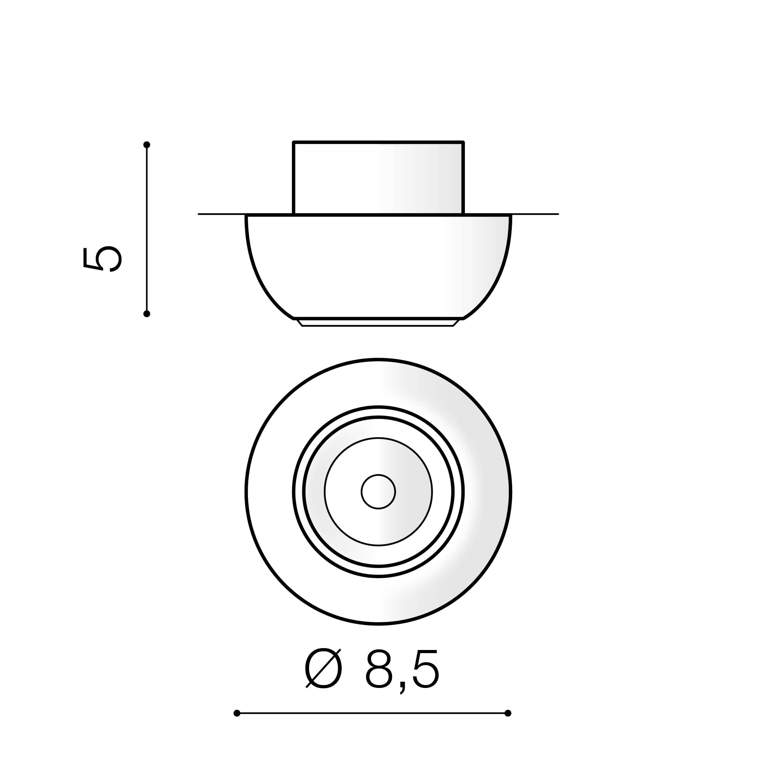 Azzarddo Faretto da soffitto Nemo AZ3398 Bianco