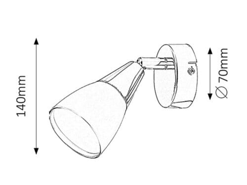 RabaLux Faretto da soffitto Nicolette 6767 Cromo