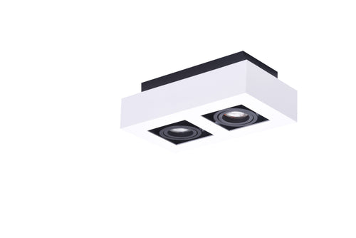 Azzarddo Faretto da soffitto Nikea 2 AZ4433 Bianco