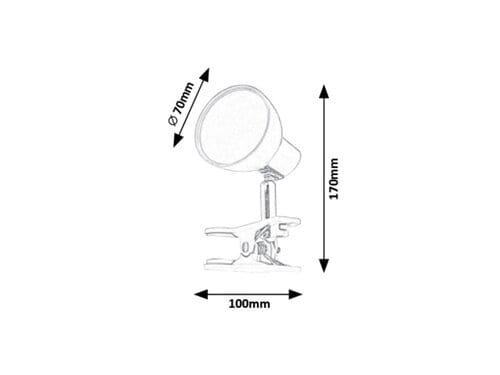 RabaLux Faretto da soffitto Noah 1477 Bianco