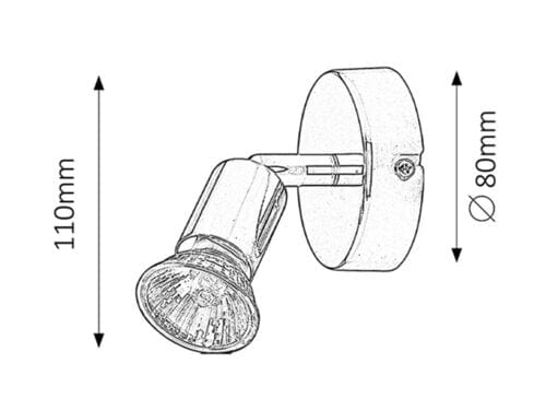 RabaLux Faretto da soffitto Norton 6045 Cromo