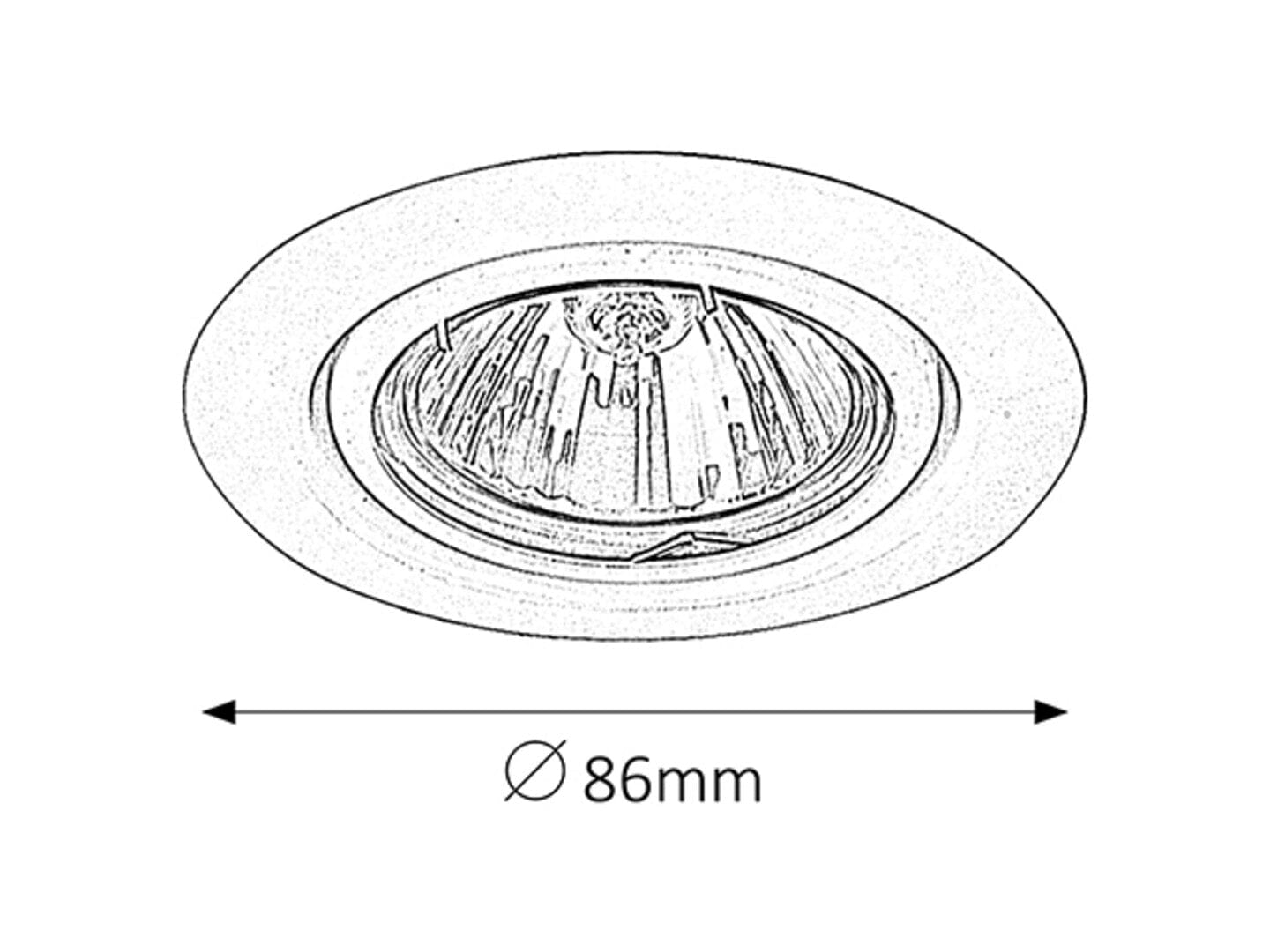 RabaLux Faretto da soffitto Relight 1092 Cromo