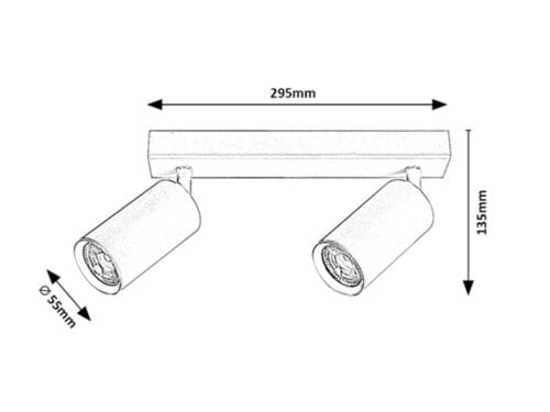 RabaLux Faretto da soffitto Solo 2082 Bianco