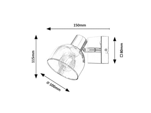 RabaLux Faretto da soffitto Tarien 3248 Cromo