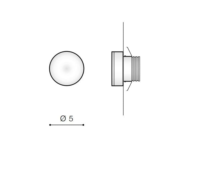 Azzarddo Faretto da soffitto Taz AZ3370 Bianco