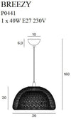Maxlight Lampada Breezy P0441 Oro