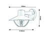RabaLux Lampada da parete Almada 7884 Marrone