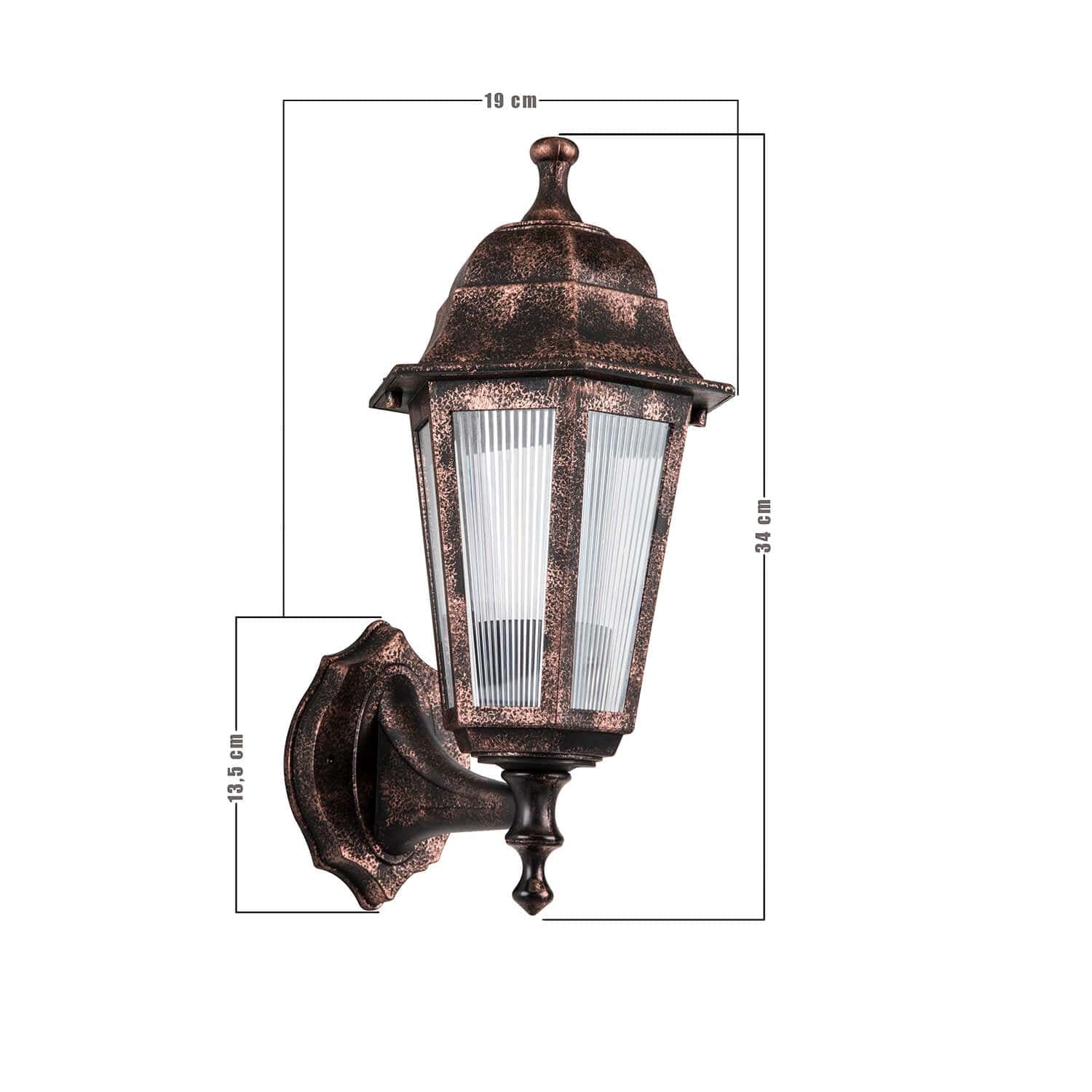 Oyo Lampada da parete esterno Altigen Rame