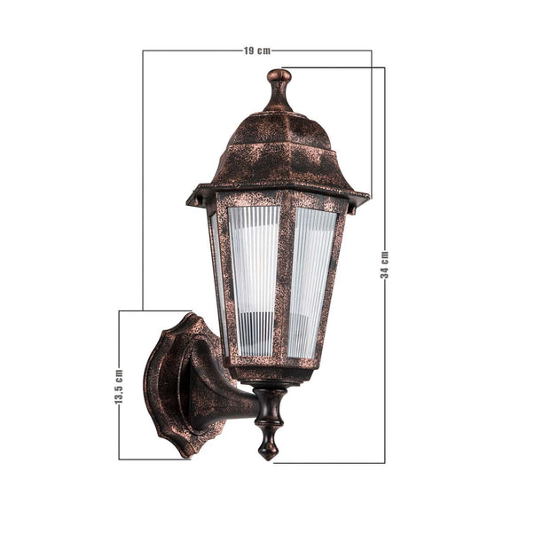 Oyo Lampada da parete esterno Altigen Rame