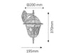 RabaLux Lampada da parete Monaco 8181 Ottone