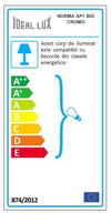 IdealLux Lampada da parete Norma AP1