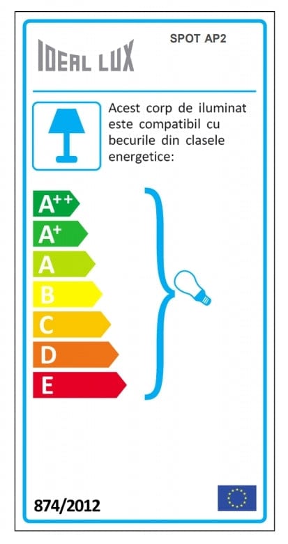 IdealLux Lampada da parete Spot AP2 Bianco