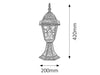 RabaLux Lampada da terra Monaco 8183 Oro