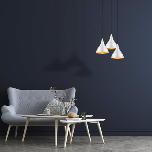 Oyo Lampada Damla Trio Asimetric Bianco
