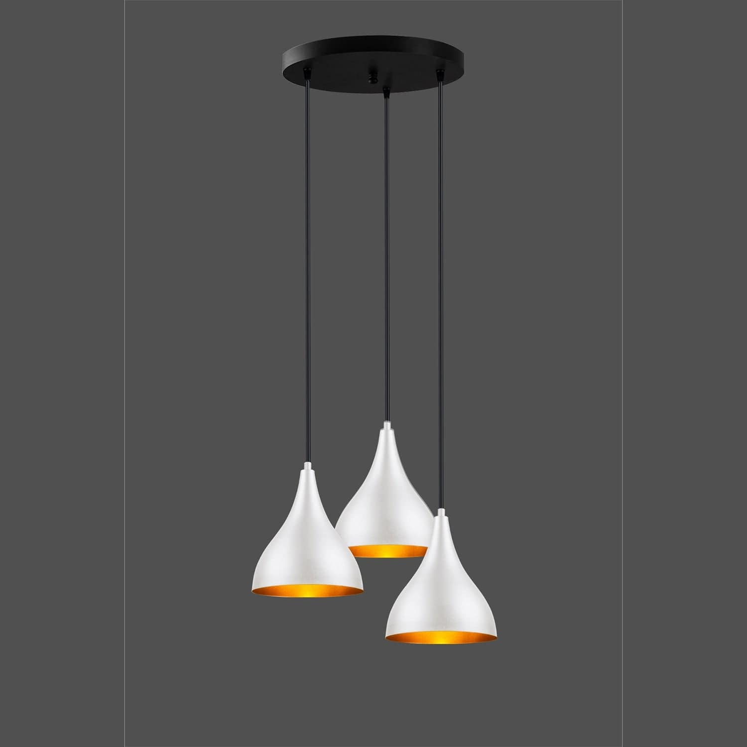 Oyo Lampada Damla Trio Asimetric Bianco