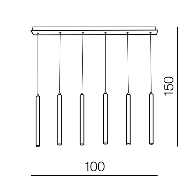 Azzarddo Lampada Izolda 6 AZ3340 Naturale