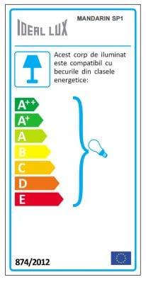 IdealLux Lampada Mandarin SP1