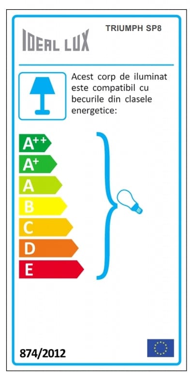 IdealLux Lampada Triumph SP8 Ottone