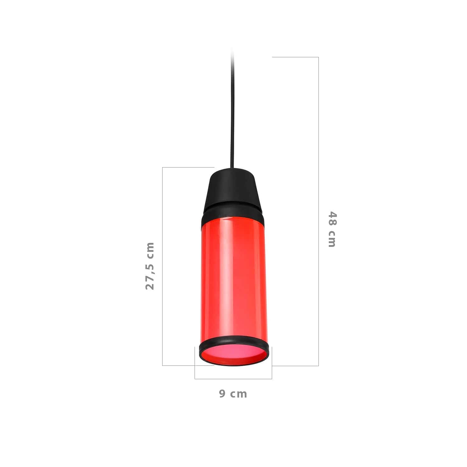 Lampade da esterno Kapsul Rosso (1)