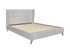 Halmar Letto in velluto Estella Beige