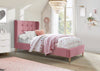Halmar Letto in velluto Estella Rosa