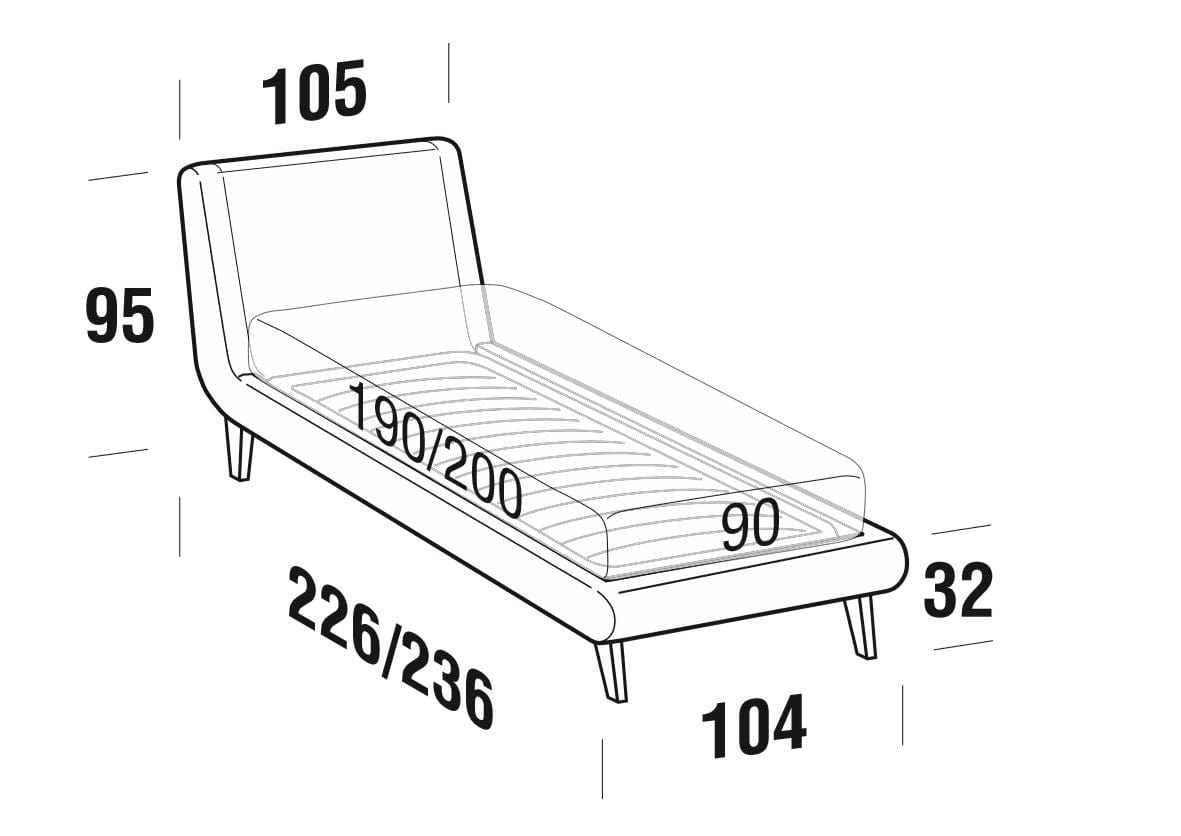 Letto matrimoniale Metropolitanis Beige (4)