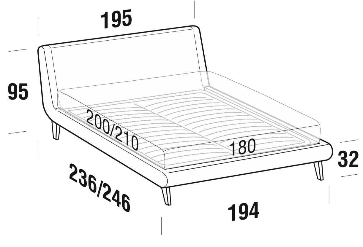 Letto matrimoniale Metropolitanis Beige (6)