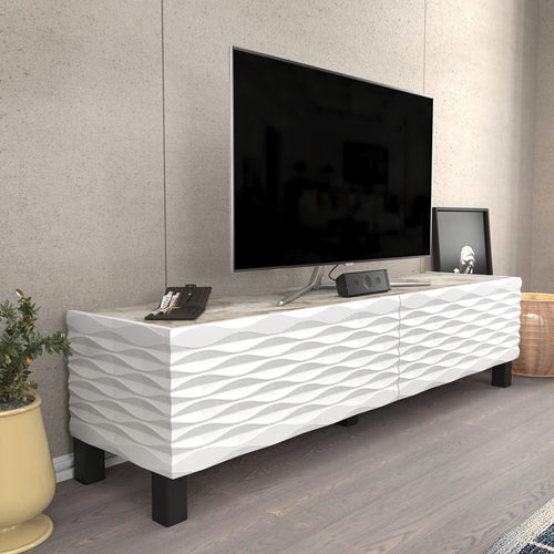 Mobile TV con 2 ante Lerze Bianco (1)