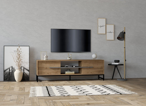 Mobile TV con 2 ante Mono Noce