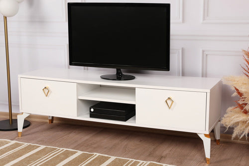 Mobile TV con 2 ante Posh Bianco (1)