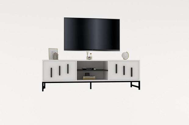 Mobile TV con 2 ante Shape Bianco (2)