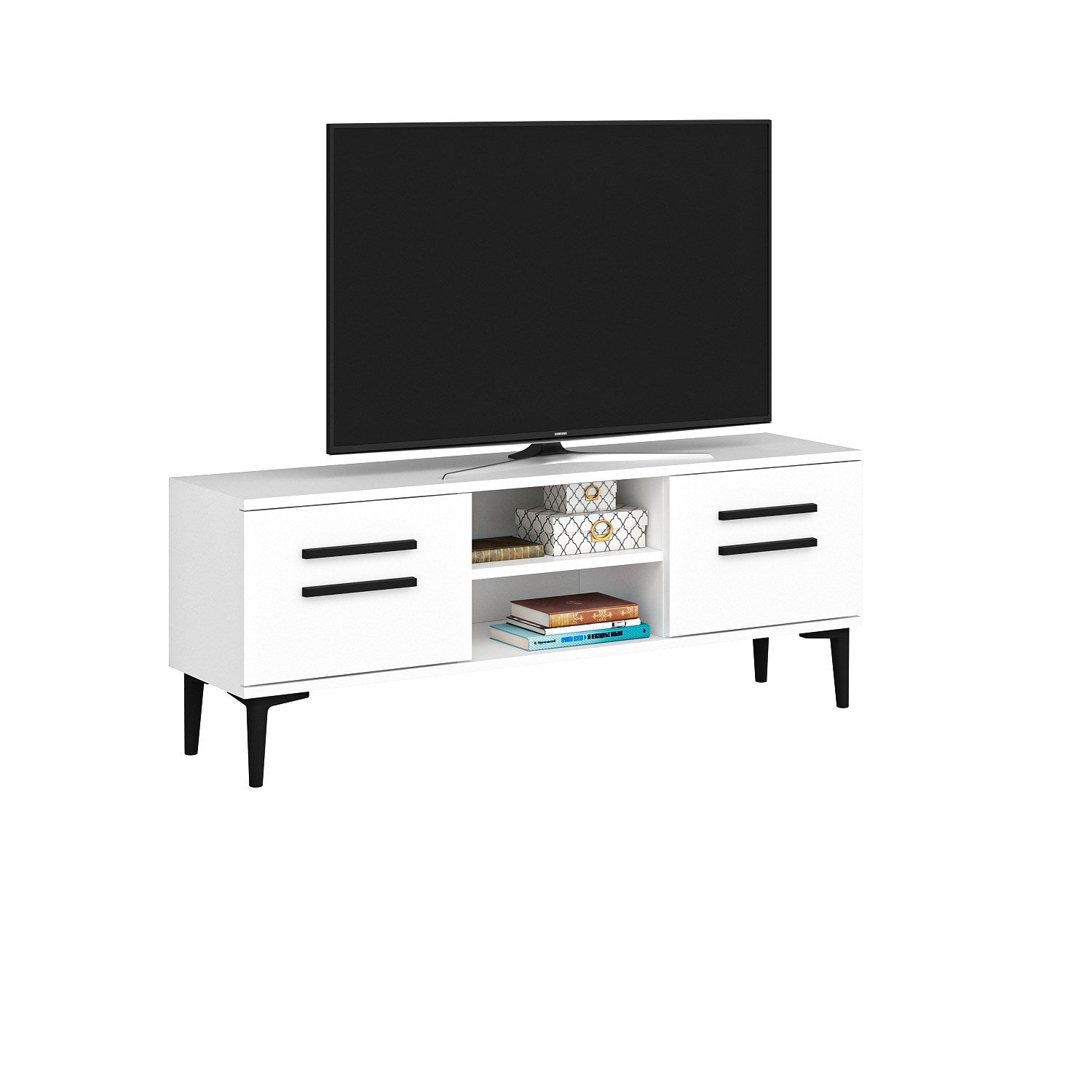 Mobile TV con 2 ante View Bianco (2)